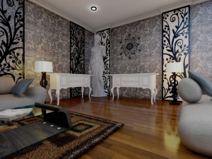 modern living room type 2 3D-Modell