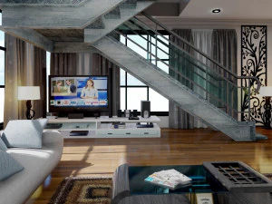 modern living room type 2 3D Model