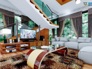 modern living room type 3 3D-Modell