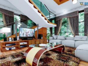modern living room type 3 3D Model