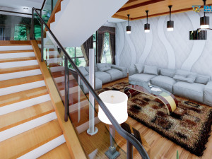 modern living room type 3 3D-Modell