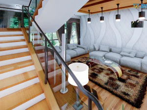 modern living room type 3 3D Model