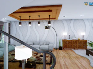 modern living room type 3 3D Model
