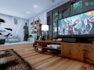 modern living room type 3 3D-Modell