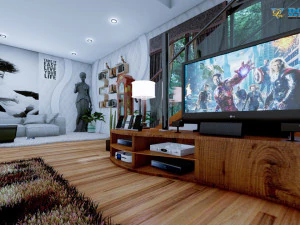 modern living room type 3 3D Model