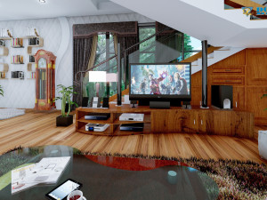 modern living room type 3 3D-Modell