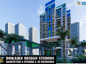 modern hotel type 1 Model 3D