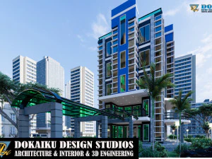 hotel moderno tipo 1 Modello 3D