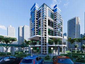 modern hotel type 1 Model 3D