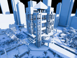 modern hotel type 1 Model 3D