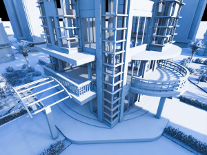 modern hotel type 1 Model 3D