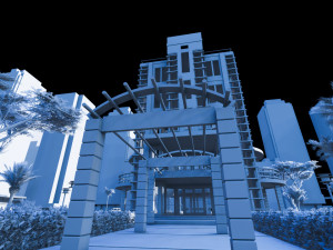 modern hotel type 1 Model 3D
