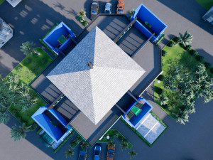 modern hotel type 1 Model 3D