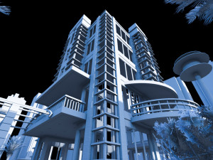 modern hotel type 1 Model 3D