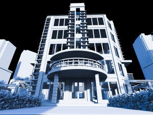 modern hotel type 1 Model 3D