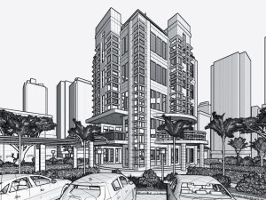 modern hotel type 1 Model 3D