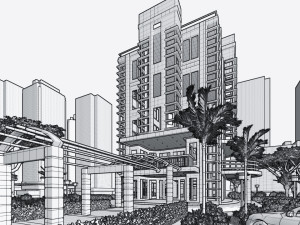 modern hotel type 1 Model 3D