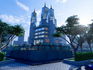 modern skycraper 1 Modelo 3D