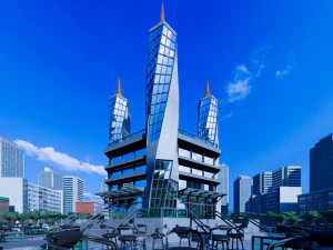 आधुनिक गगनचुंबी इमारत 1 3D मॉडल