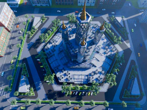 आधुनिक गगनचुंबी इमारत 1 3D मॉडल