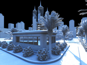 modern skycraper 1 Modelo 3D