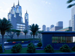 modern skycraper 1 Modelo 3D
