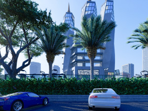 modern skycraper 1 Modelo 3D