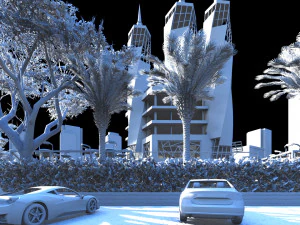 आधुनिक गगनचुंबी इमारत 1 3D मॉडल