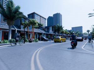 modern housing type 1 3D 모델