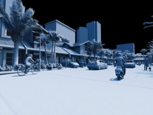 modern housing type 1 3D 모델
