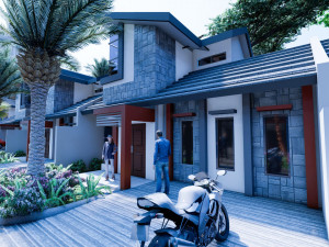 modern housing type 1 3D 모델
