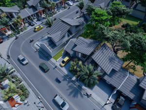 modern housing type 1 3D 모델