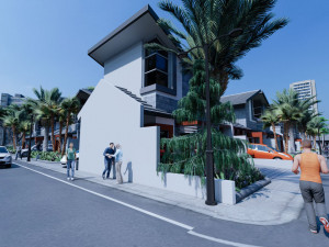 modern housing type 1 3D 모델