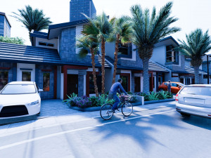modern housing type 1 3D 모델