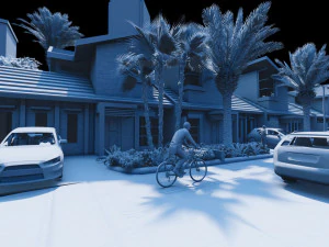 modern housing type 1 3D Model