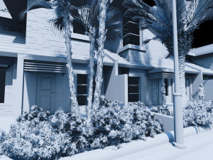 modern housing type 1 3D 모델