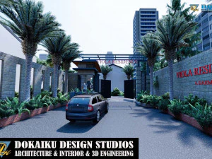 logement moderne type 2 Modèle 3D