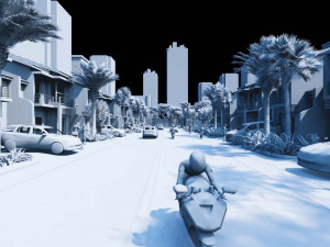 modern housing type 2 Model 3D