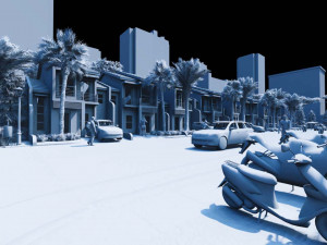modern housing type 2 Model 3D