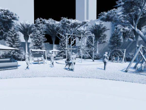 modern housing type 2 3D Model