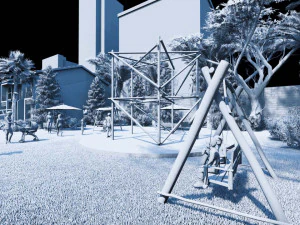 modern housing type 2 3D Model