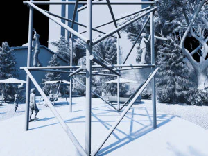 modern housing type 2 3D Model
