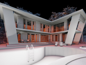 contemporary villa adenium 3D-Modell
