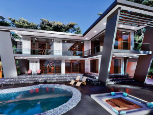 contemporary villa adenium 3D-Modell