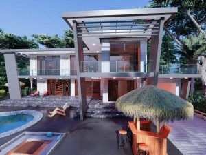 contemporary villa adenium 3D-Modell