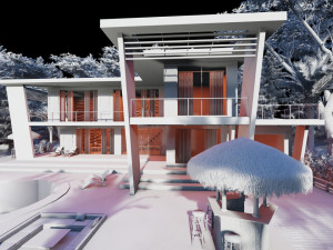 contemporary villa adenium 3D-Modell