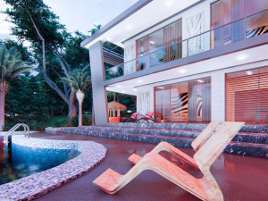 contemporary villa adenium 3D-Modell