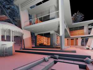 contemporary villa adenium 3D-Modell