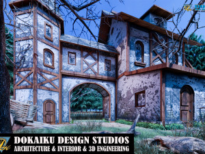 medieval house type 1 Model 3D