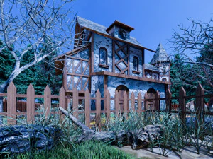 中世の家 タイプ 1 3Dモデル